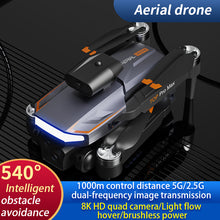 Load image into Gallery viewer, Newest Brushless Optical Flow Remote-controlled Drone High-definition Aerial Photography Four Axis aircraft Folding Model Drone Brushless Remote-controlled Aircraft